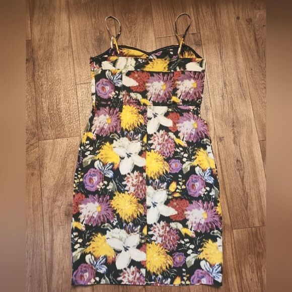 Moulinette Soeurs Purple Black Strapless Sheath Mini Dress - Picture 4 of 9